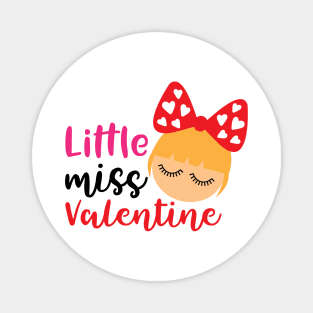 Little miss valentine Magnet